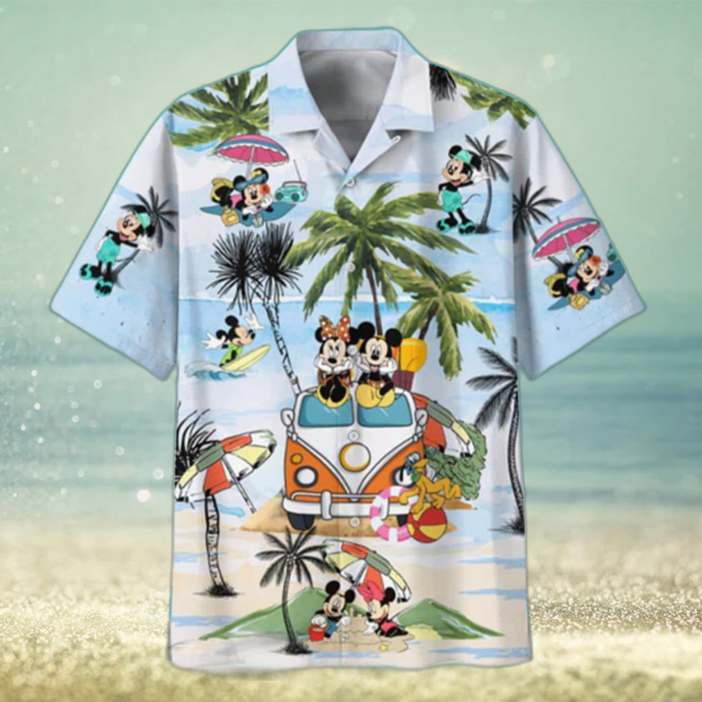 Mickey Mouse And Minnie Hawaiian Shirt Summer Vacation Gift - Limotees