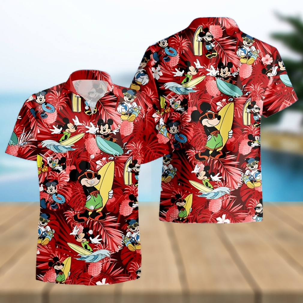 Mickey Mouse Costume Disney Full Printing Hawaiian Shirt - Limotees