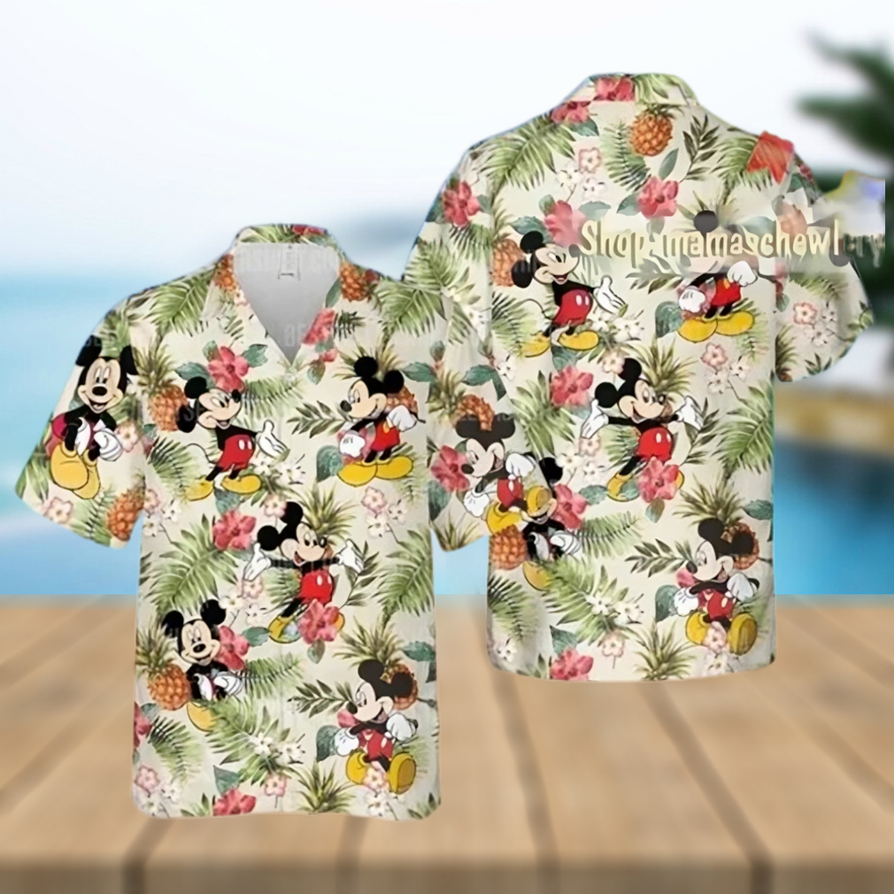 Mickey Mouse Disney Hibiscus Pineapple Disney Hawaiian Shirt - Limotees