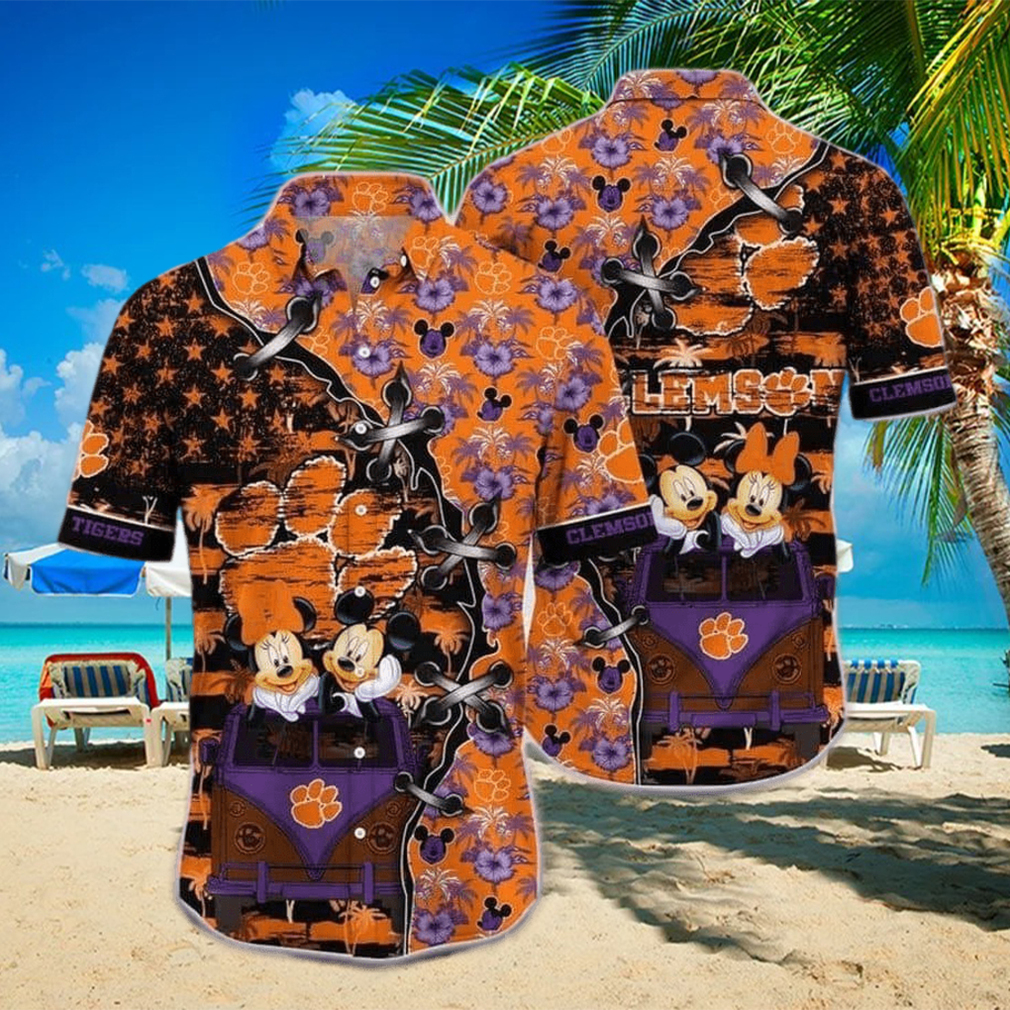 Mickey Mouse Disney NCAA Clemson Tigers Hawaiian Shirt Beach Lovers Gift - Limotees