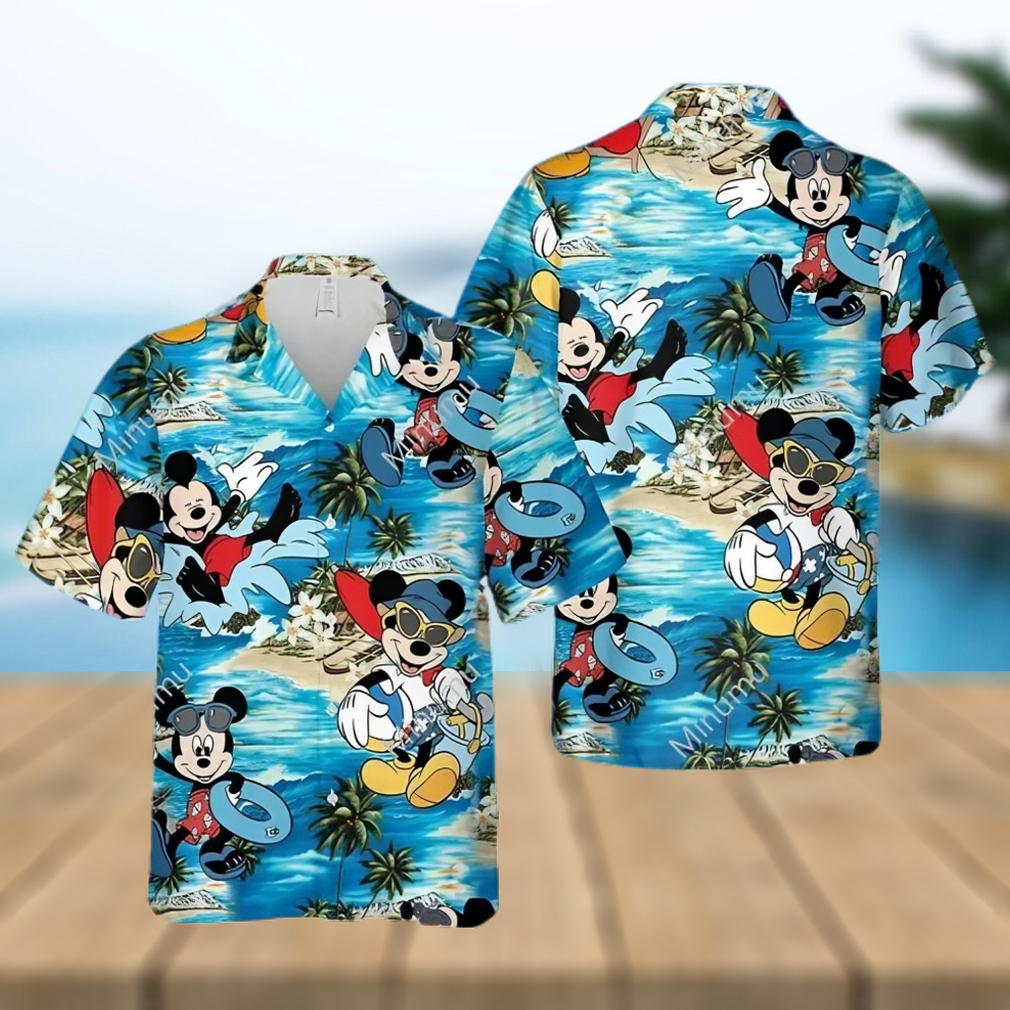 Mickey Mouse Disney Summer Vacation At The Beach Full Printing Hawaiian Shirt - Limotees