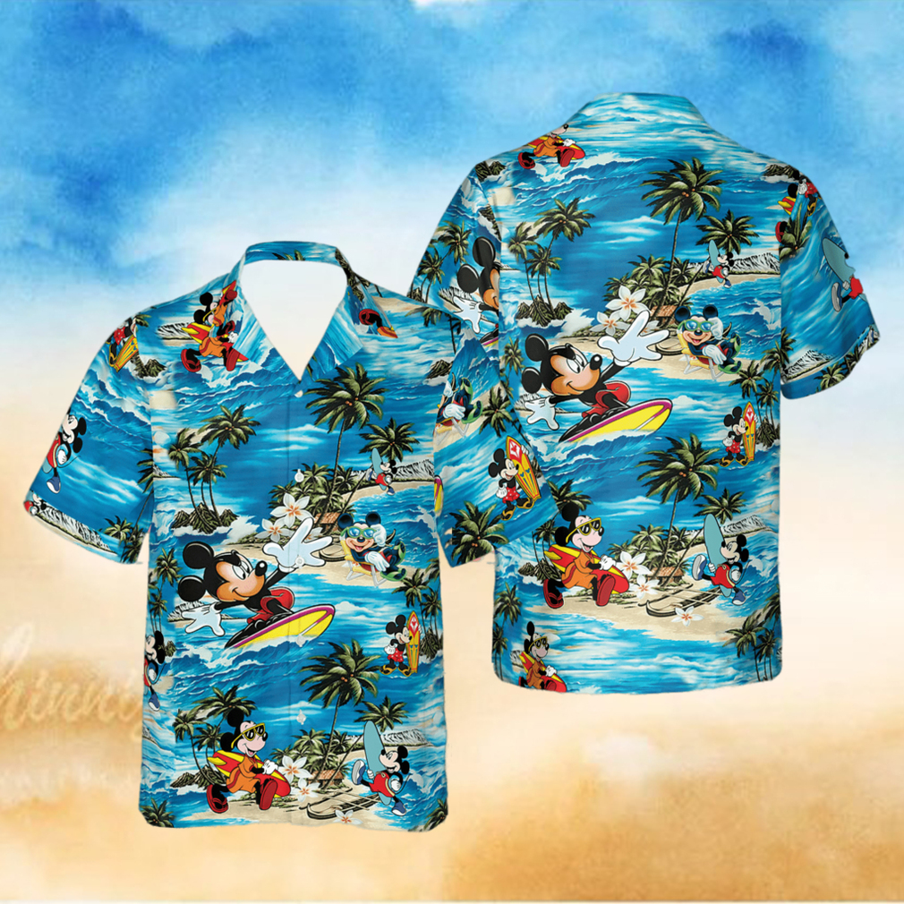 Mickey Mouse Hawaiian Shirt Summer Button Up hawaiian shirt - Limotees