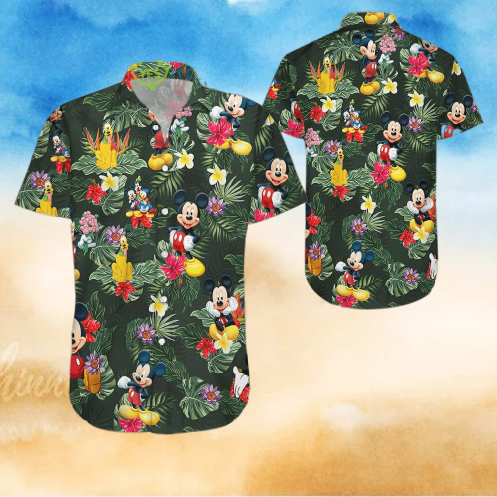 Mickey Mouse Hibicus Hawaiian Shirt - Limotees