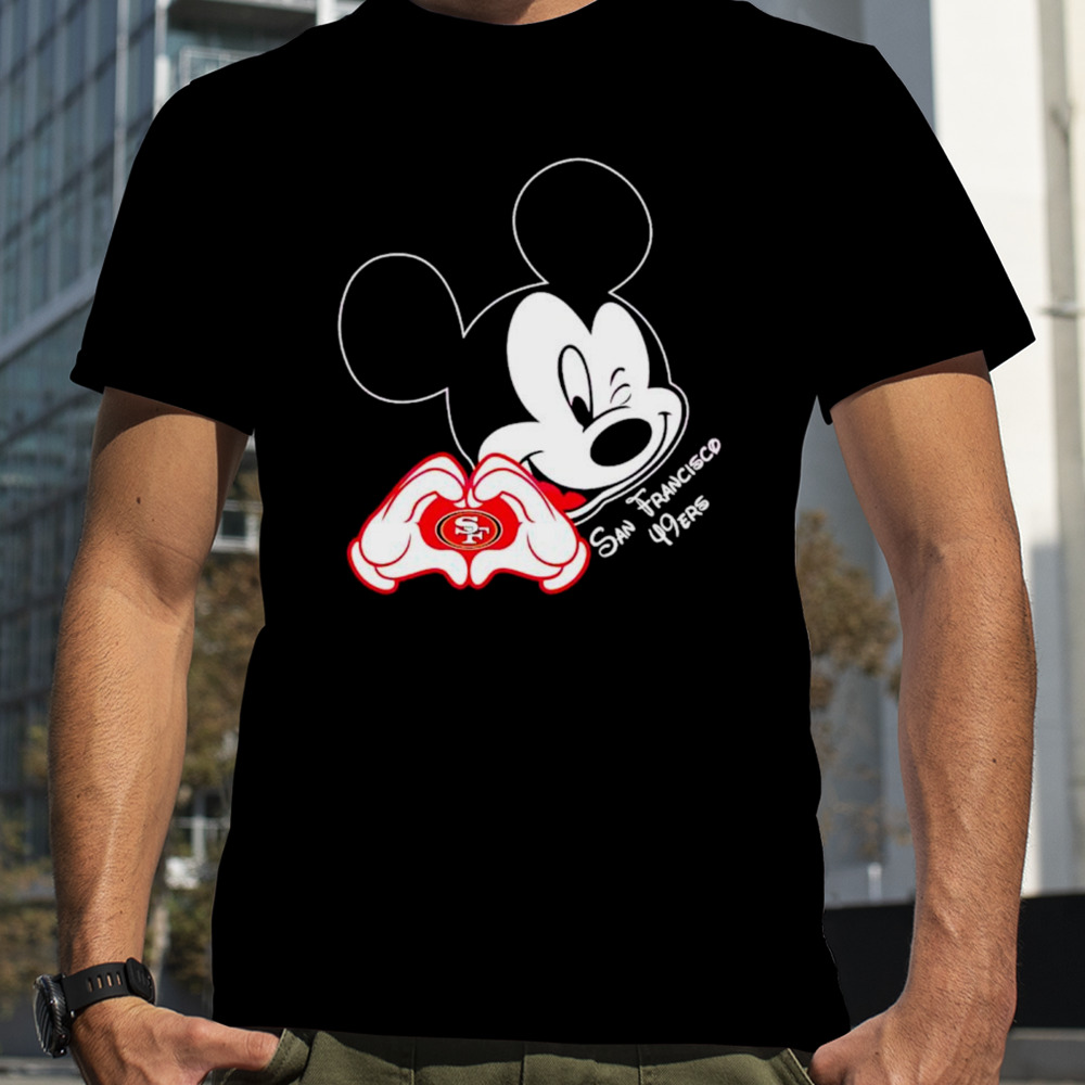 Mickey Mouse Love San Francisco 49ers shirt