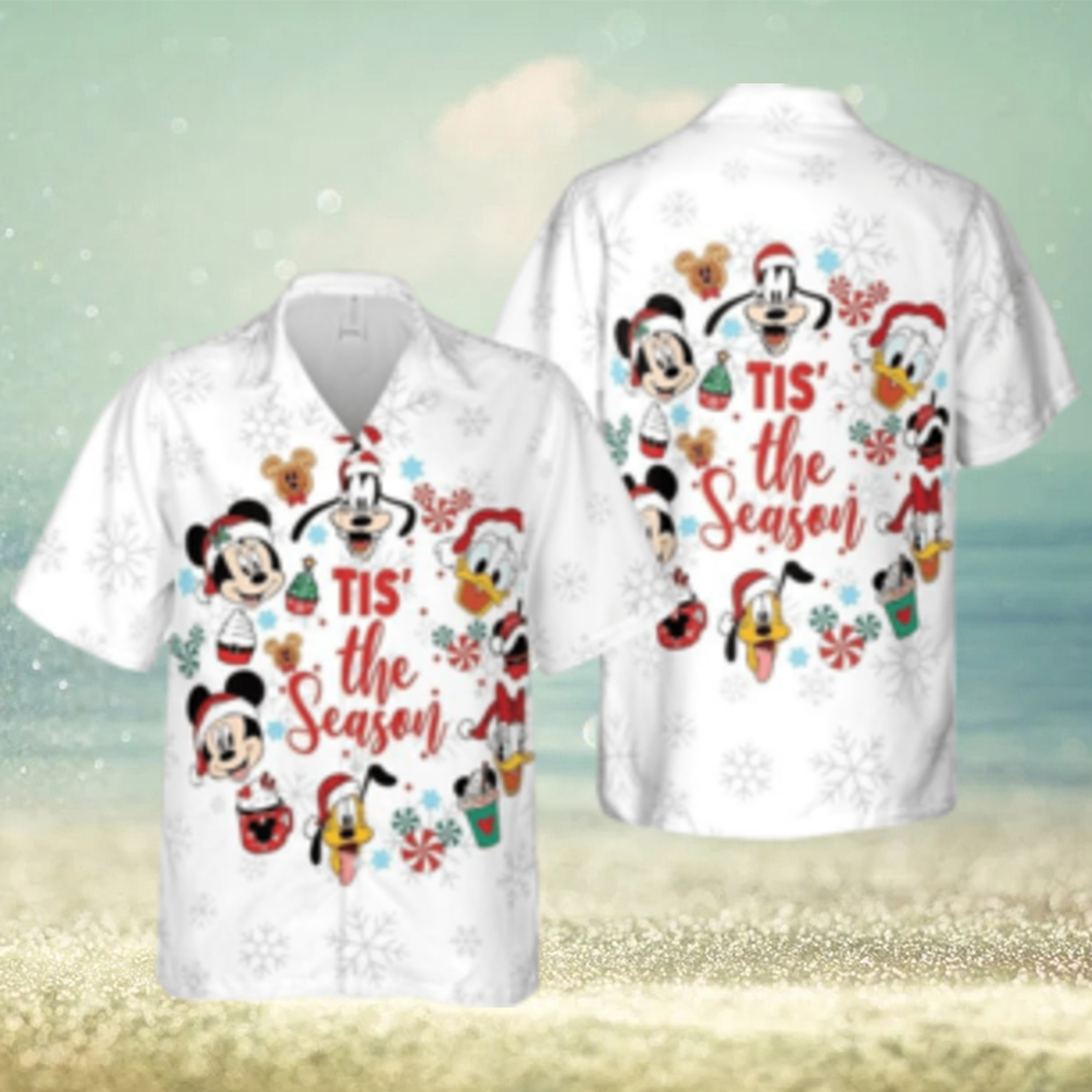 Mickey Mouse Tis The Season Hawaiian Christmas Very Merry Party Shirt - Limotees