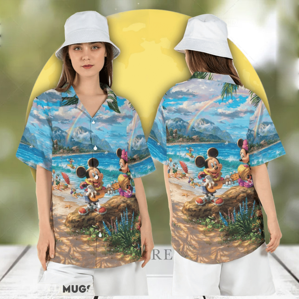 Mickey and Friends Vacation Hawaiian Shirt Disney Summer Tropical Short Sleeve Shirt - Limotees