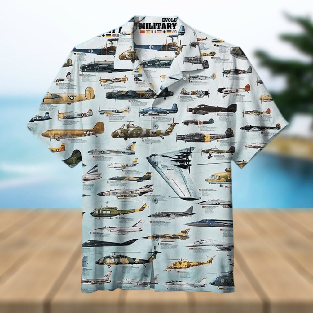 Military Aircraft Evolution Unisex Hawaiian Shirt - Limotees