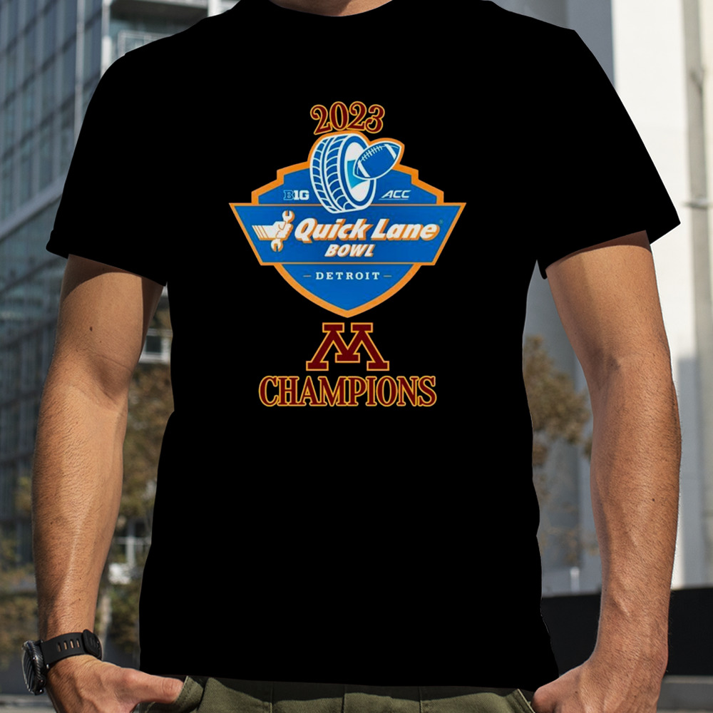 Minnesota Golden Gophers football 2023 Quick Lane Bowl Champions shirt