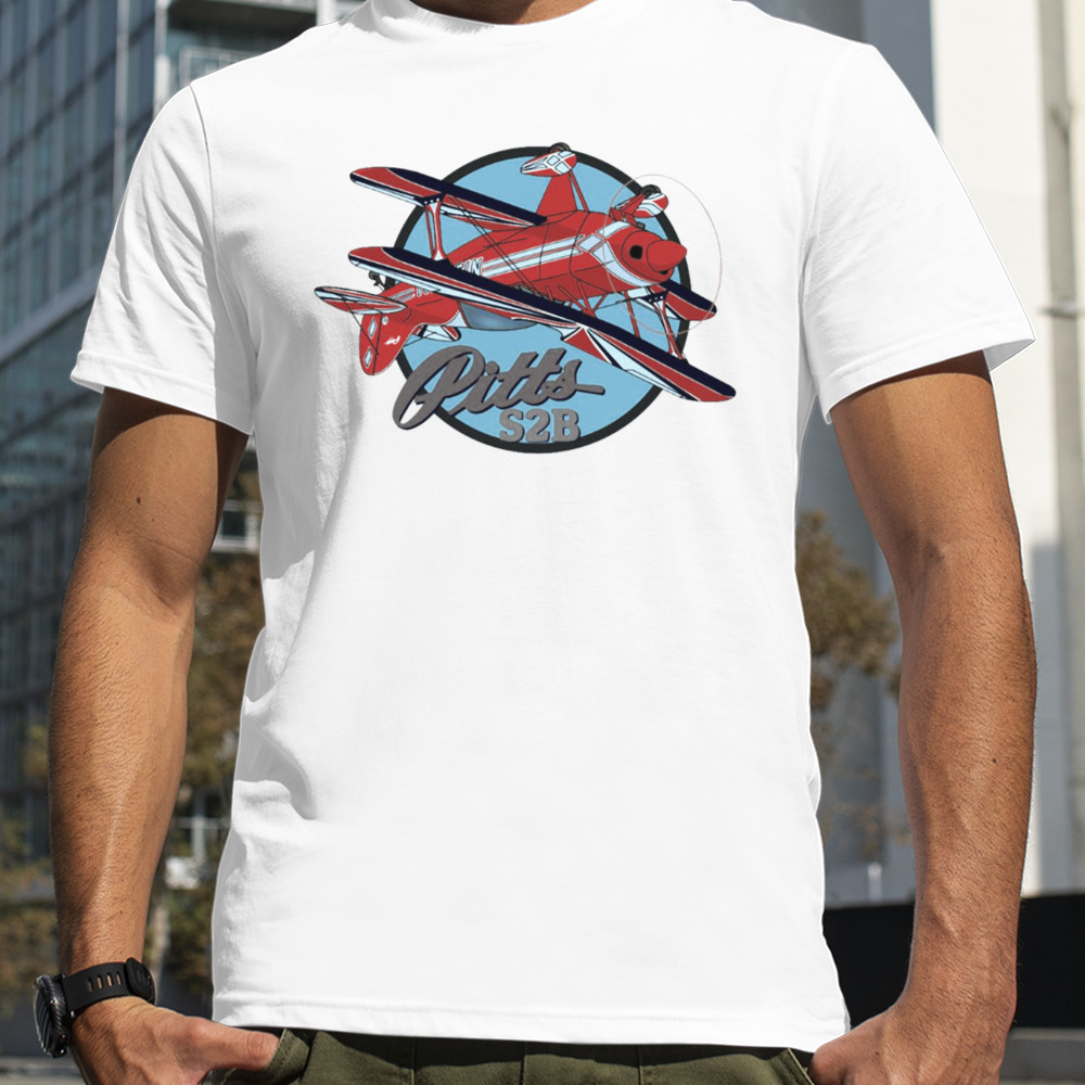 Pitts S2b Aerobatic Airplane Art shirt