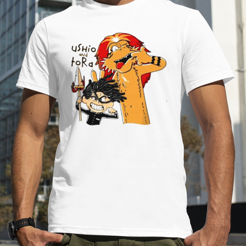 Ushio and Tora Calvin and Hobbes Tide and Tiger shirt