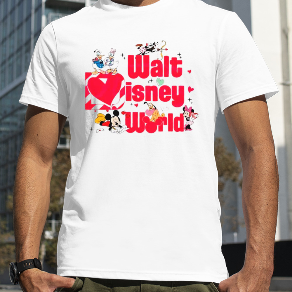 Walt disney world happy Valentine shirt