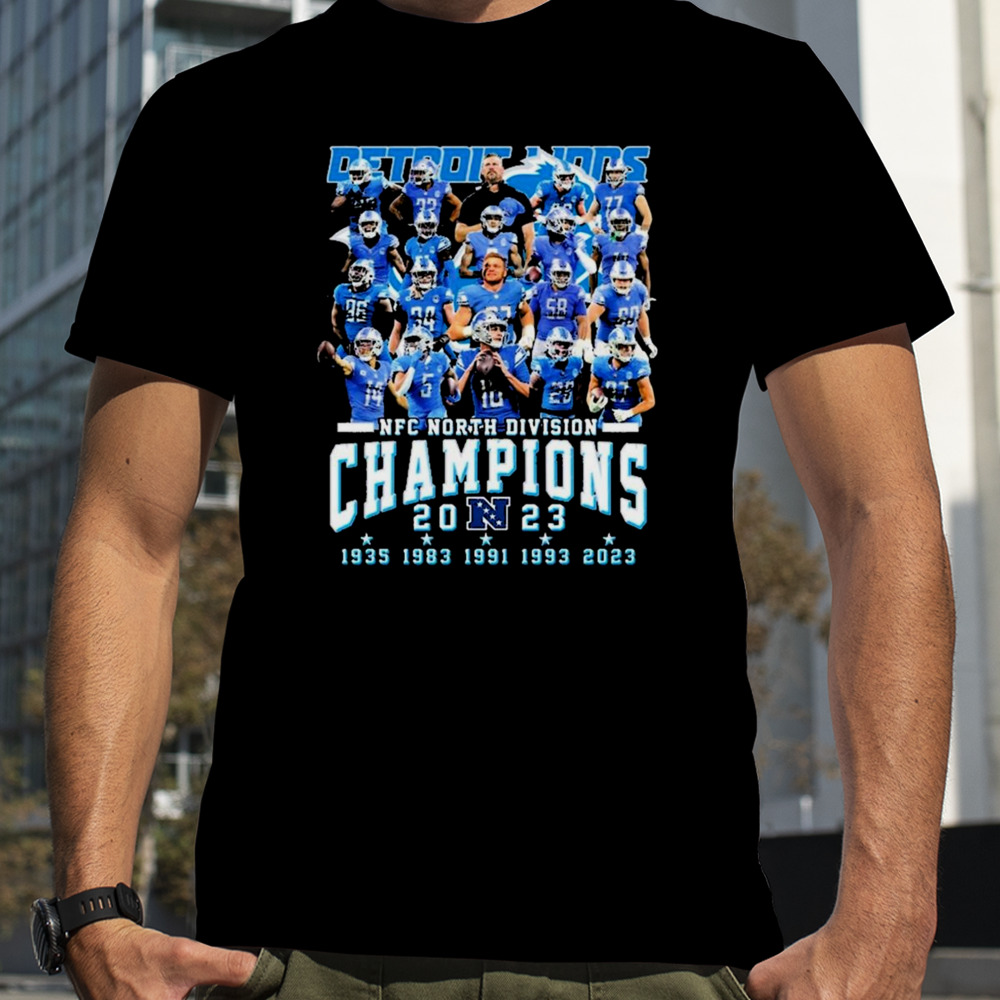 5-Time NFC North Division Champions Detroit Lions Football Team shirt