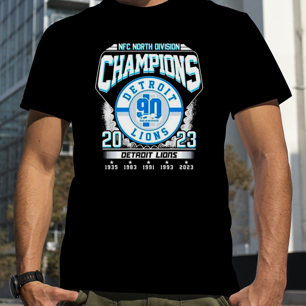 90 Season Detroit Lions 2023 NFC North Division Champions shirt