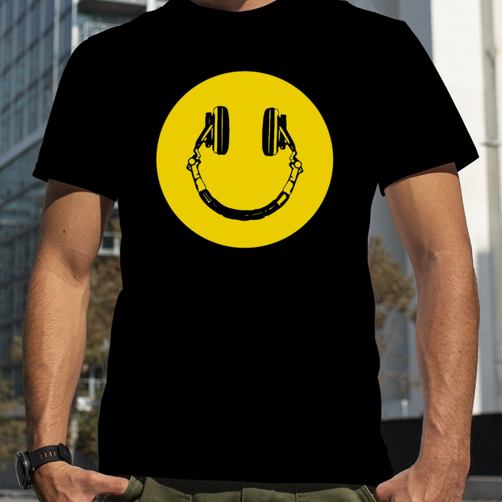 Acid House Headphones Smiley Dj shirt