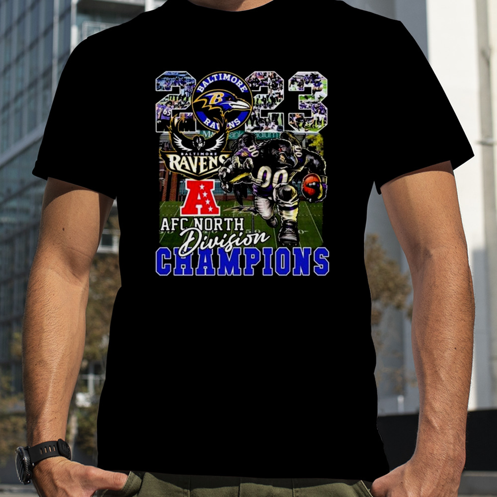 Baltimore Ravens Mascot 2023 AFC North Division Champions shirt