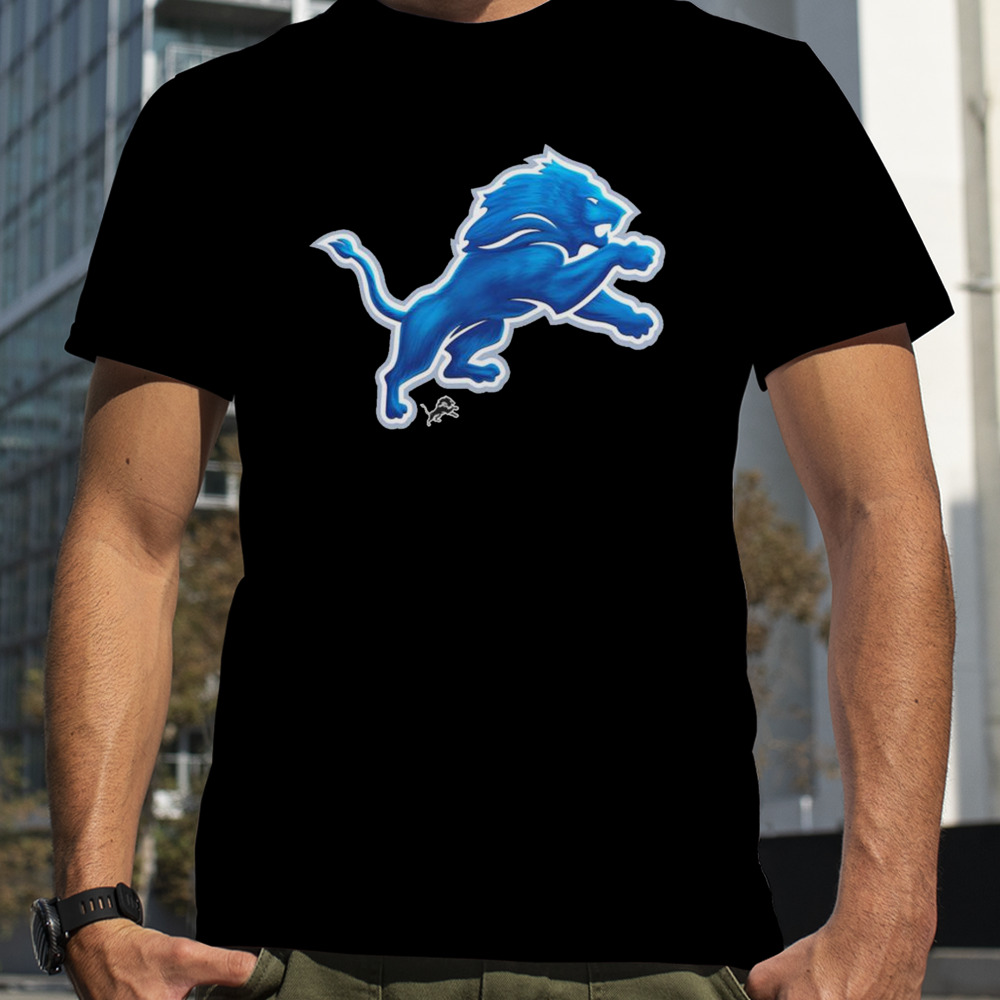 Detroit Lions Midnight Mascot Retro T-Shirt