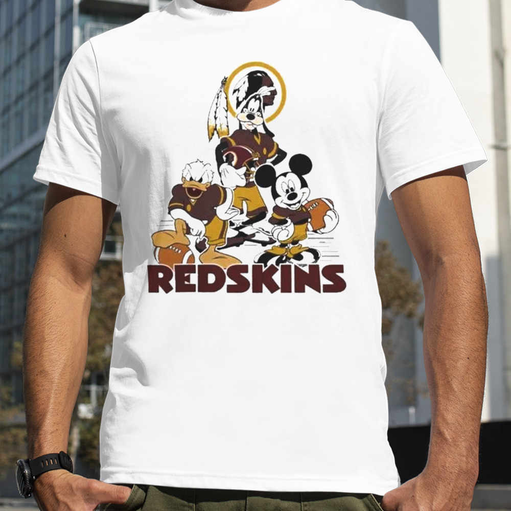 Gangster Mickey Mouse Nfl Washington Redskins Football Players Logo Shirt