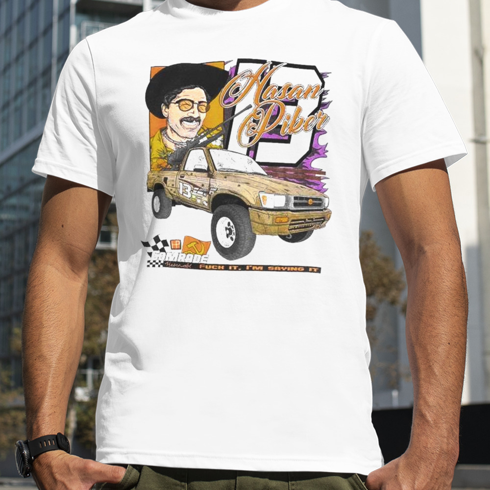 Ideologie Shop Hasan Piker Merch Nascar Comrade T-Shirt