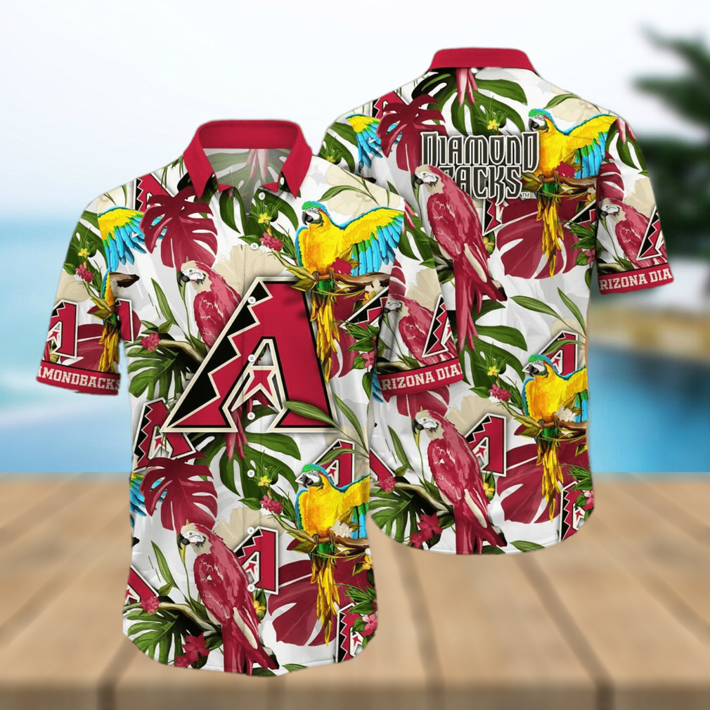 MLB Arizona Diamondbacks Flower Summer Hawaiian Shirt - Limotees