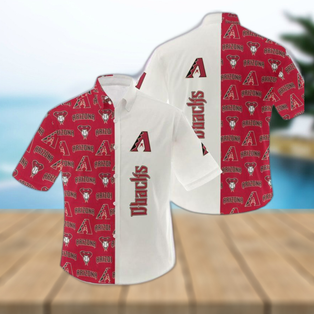 MLB Arizona Diamondbacks Logo Hot Hawaiian Shirt Gift For Men And Women Color White - Limotees