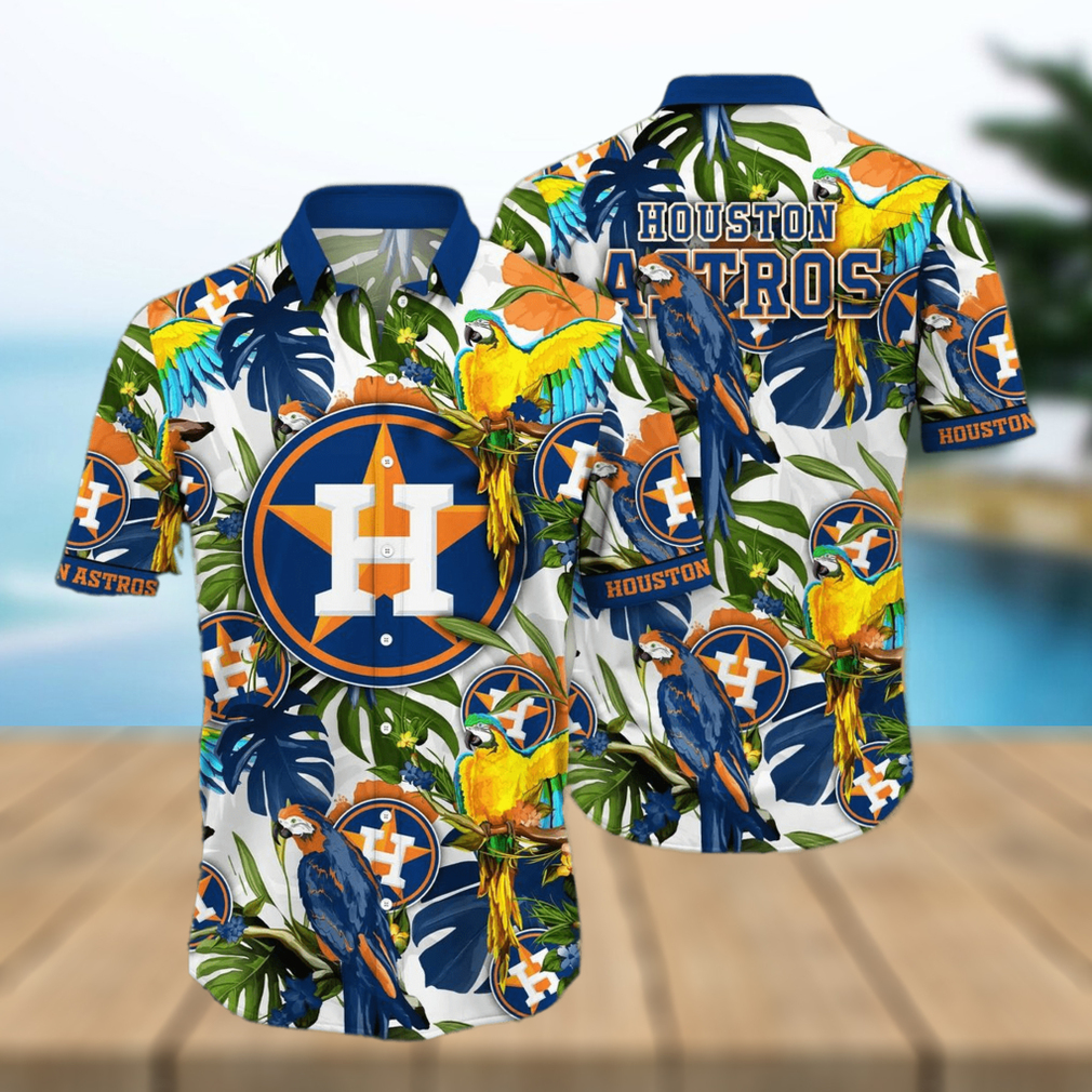 MLB Houston Astros Flower Summer Hawaiian Shirt - Limotees