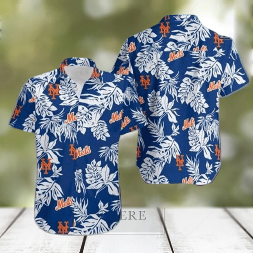 MLB New York Mets Hawaiian Shirt Palm Leaves Pattern Summer Beach Gift - Limotees