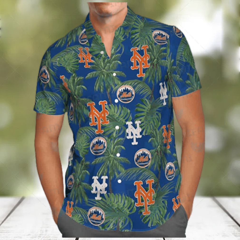 MLB New York Mets Hawaiian Shirt Tropical Tree Gift For Beach Holiday - Limotees