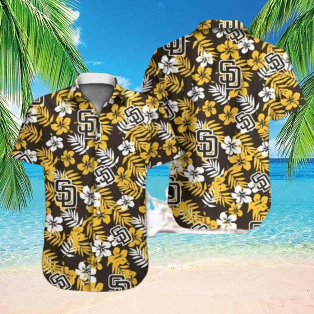 MLB San Diego Padres Hawaiian Shirt Hibiscus Pattern Gift For Beach Trip HawaiianShirts - Limotees