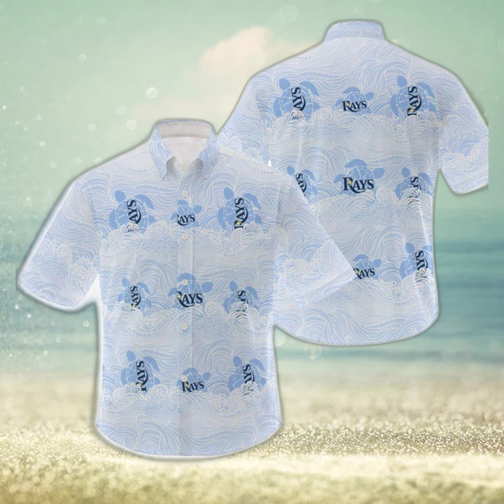 MLB Tampa Bay Rays Hawaiian Shirt Holiday Pattern Logo Gift For Men And Women Fans - Limotees