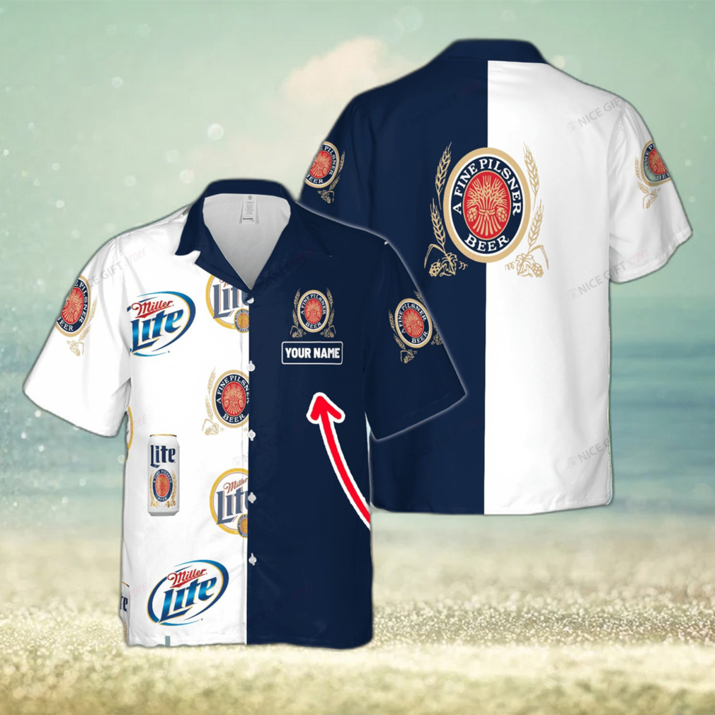 Miller Lite Latest Custom Name Hawaiian Shirt Love Beer Gift - Limotees