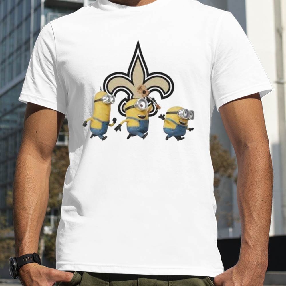 Minions Team New Orleans Saints Football Nfl Logo Shirt