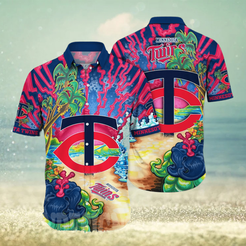 Minnesota Twins MLB Floral Full Printed Hawaiian Shirt - Limotees