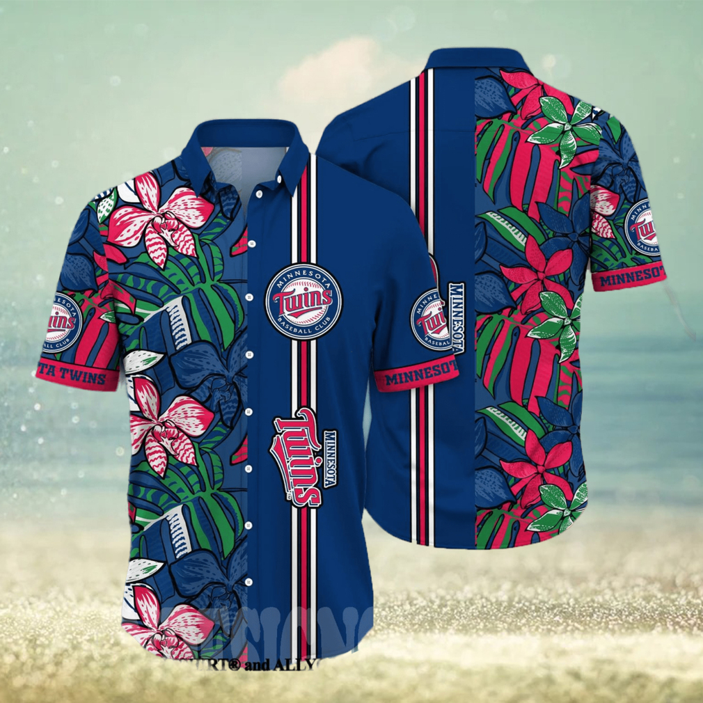 Minnesota Twins MLB Floral Full Printing Hawaiian Shirt - Limotees