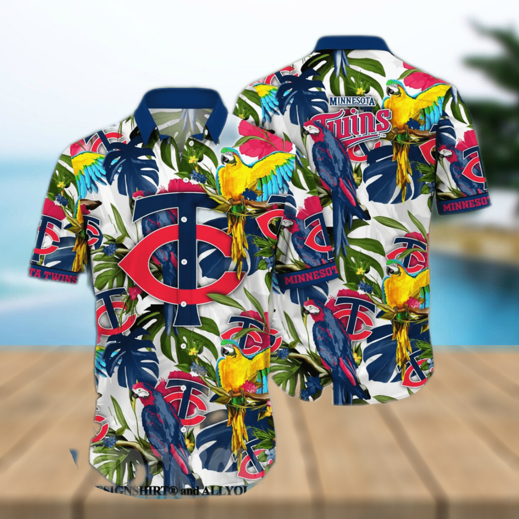 Minnesota Twins MLB Flower Unisex Hawaiian Shirt - Limotees