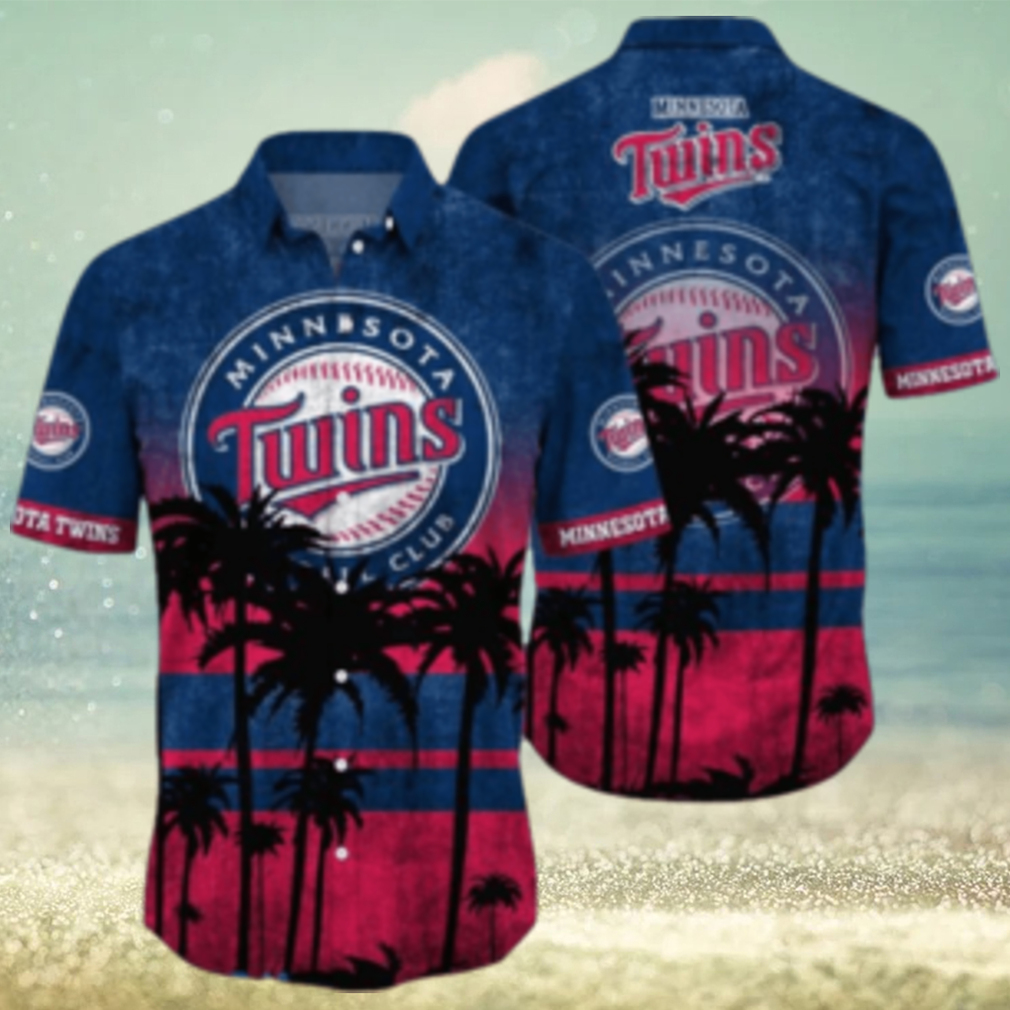 Minnesota Twins MLB Logo Coconut Tropical Hawaiian Shirt Beach Gift For Fans - Limotees