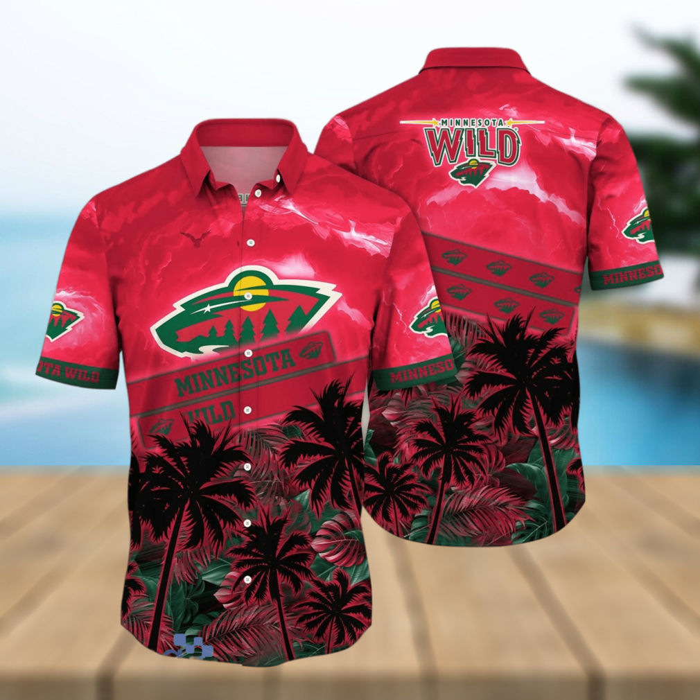 Minnesota Wild NHL Flower Hawaiian Shirt Style Gift For Fans - Limotees