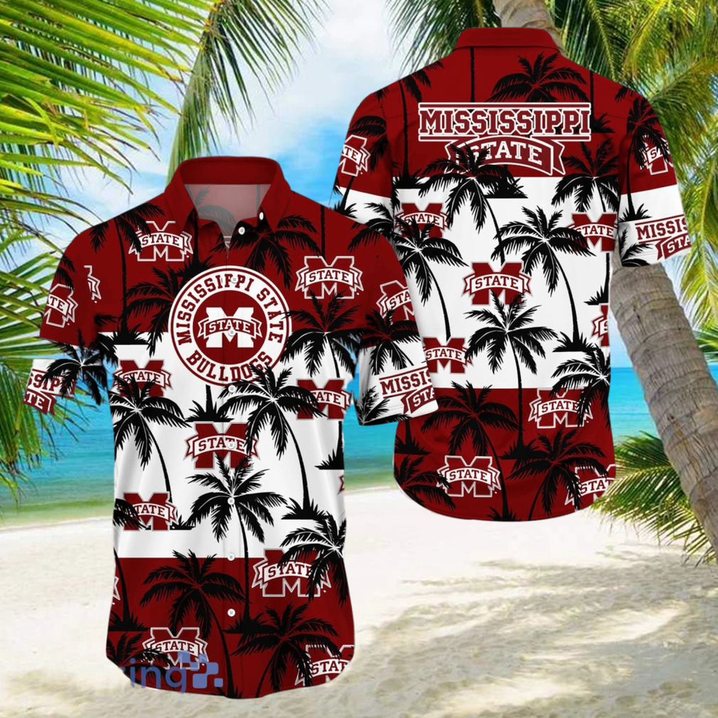 Mississippi State Bulldogs All Over Print Logo And Coconut Trending Summer Gift Aloha Hawaiian Shirt - Limotees