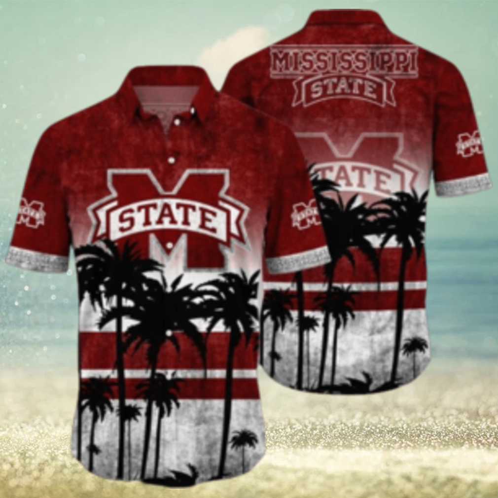 Mississippi State Bulldogs Logo Coconut Tropical Hawaiian Shirt Beach Gift For Fans - Limotees