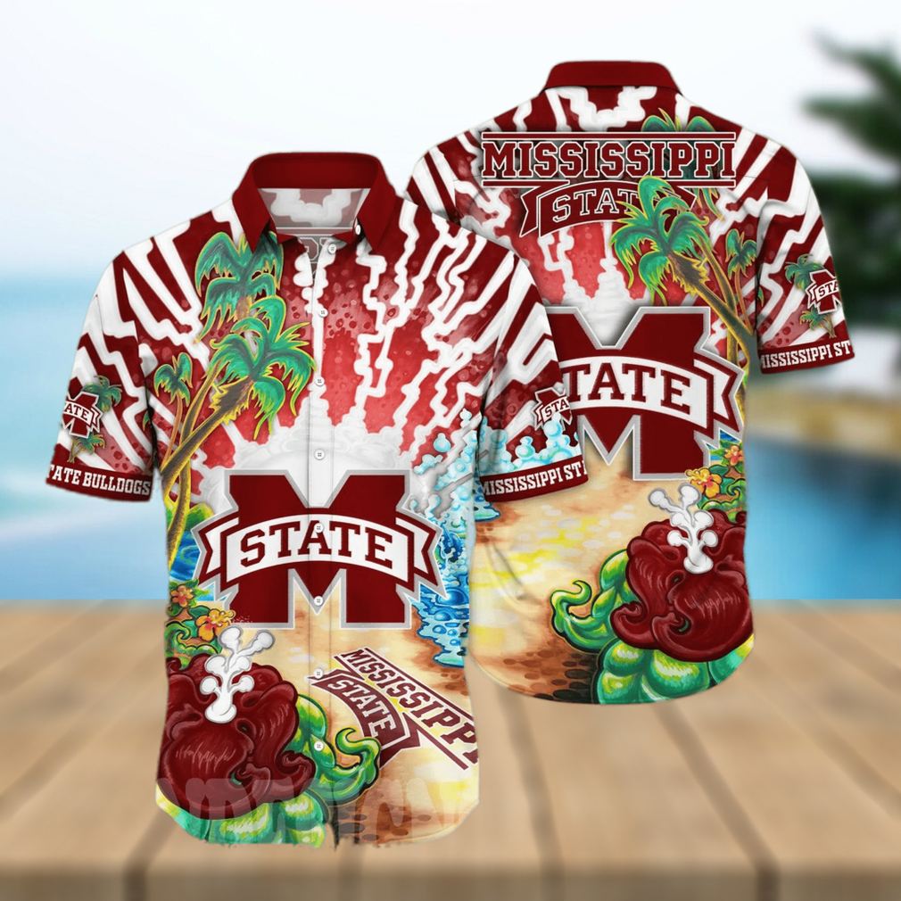 Mississippi State Bulldogs NCAA Floral Unisex All Over Print Hawaiian Shirt - Limotees