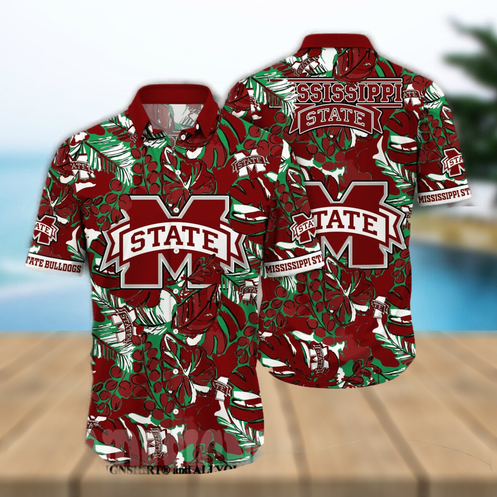 Mississippi State Bulldogs NCAA Flower Full Print Classic Hawaiian Shirt - Limotees