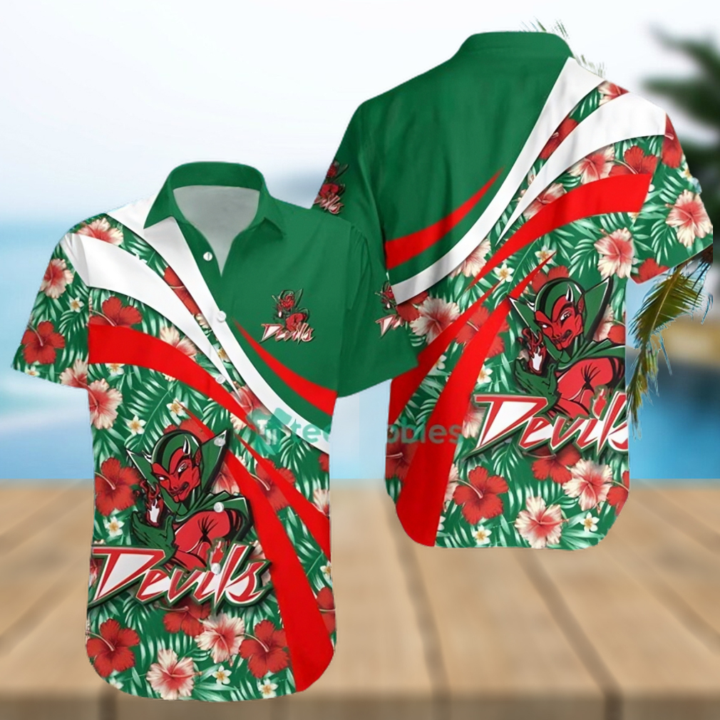 Mississippi Valley State Delta Devils NCAA Hibiscus Tropical Flower Hawaiian Shirt - Limotees