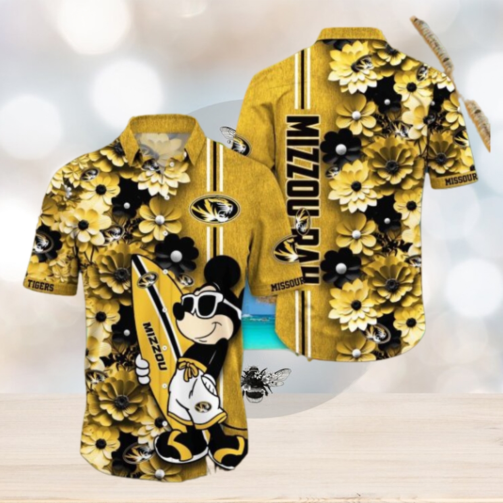 Missouri Tigers Hawaiian Shirt Mickey Love Surfing Trending Summer Gift - Limotees