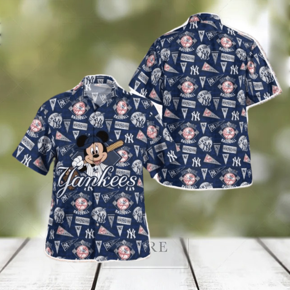 Mlb New York Yankees Mickey Tropical Hawaiian Shirt - Limotees