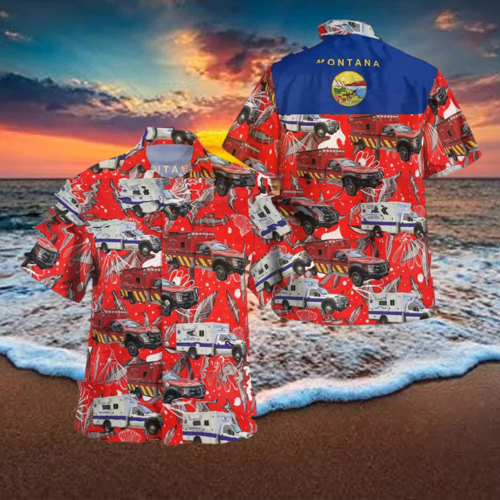 Montana Bigfork Fire Department Hawaiian Shirt - Limotees