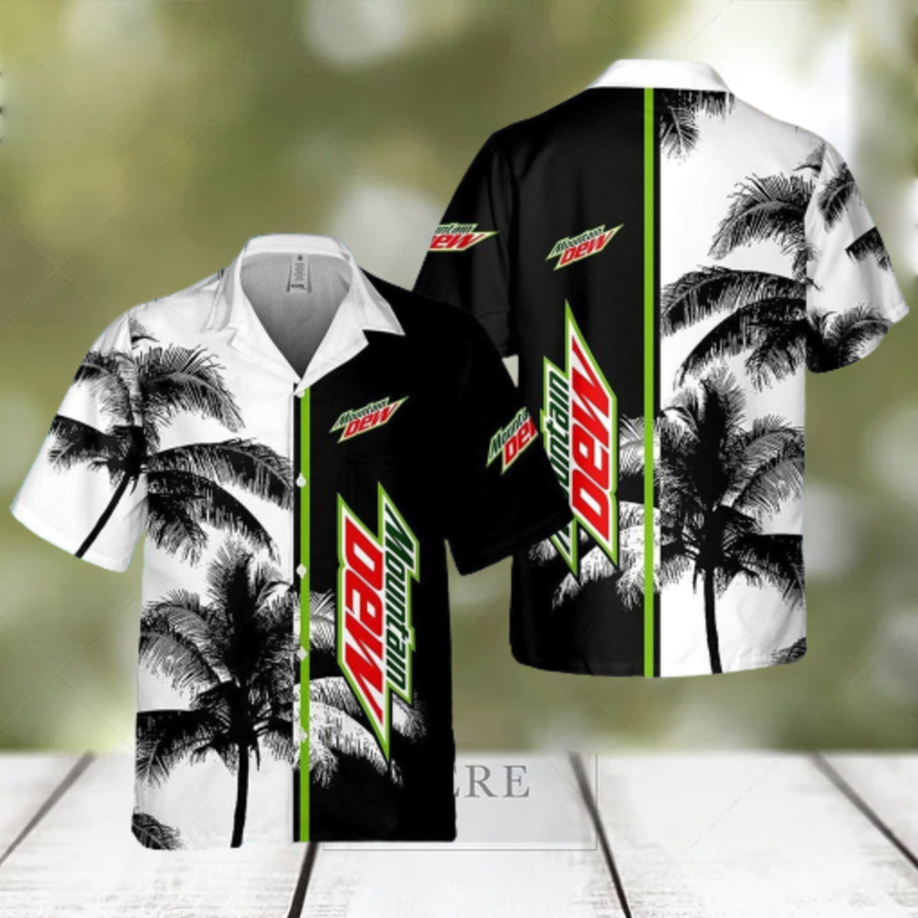 Mountain Dew Palm Tree All Over Printed Hawaiian Shirt For Men - Limotees