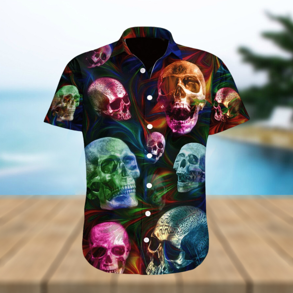 Mysterious Skull Commands Attention Hawaiian Shirt - Limotees