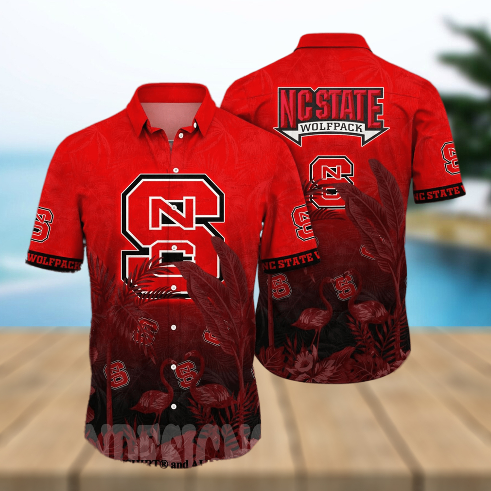 NC State Wolfpack NCAA Floral Full Printed Hawaiian Shirt - Limotees