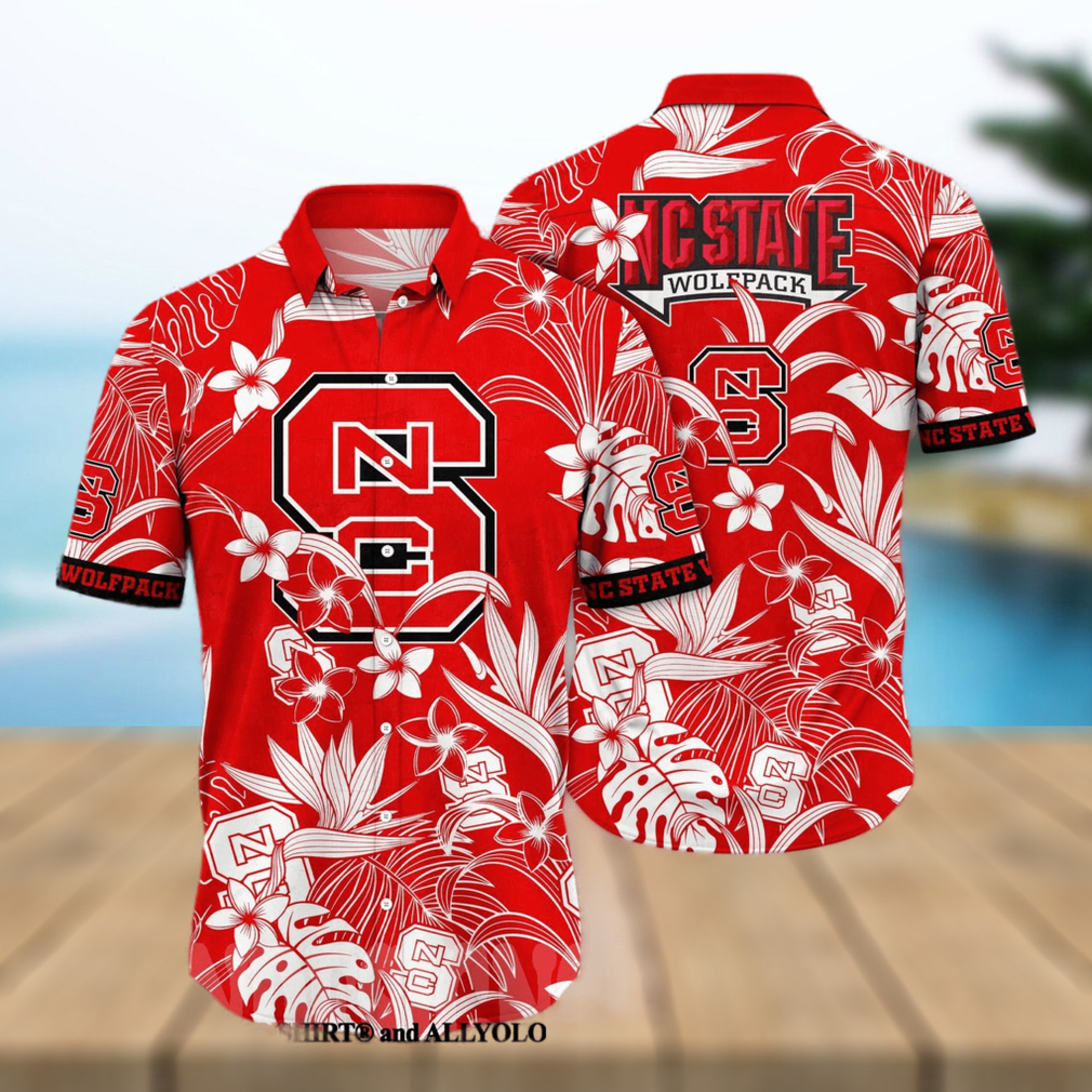 NC State Wolfpack NCAA Flower Full Printed Hawaiian Shirt - Limotees