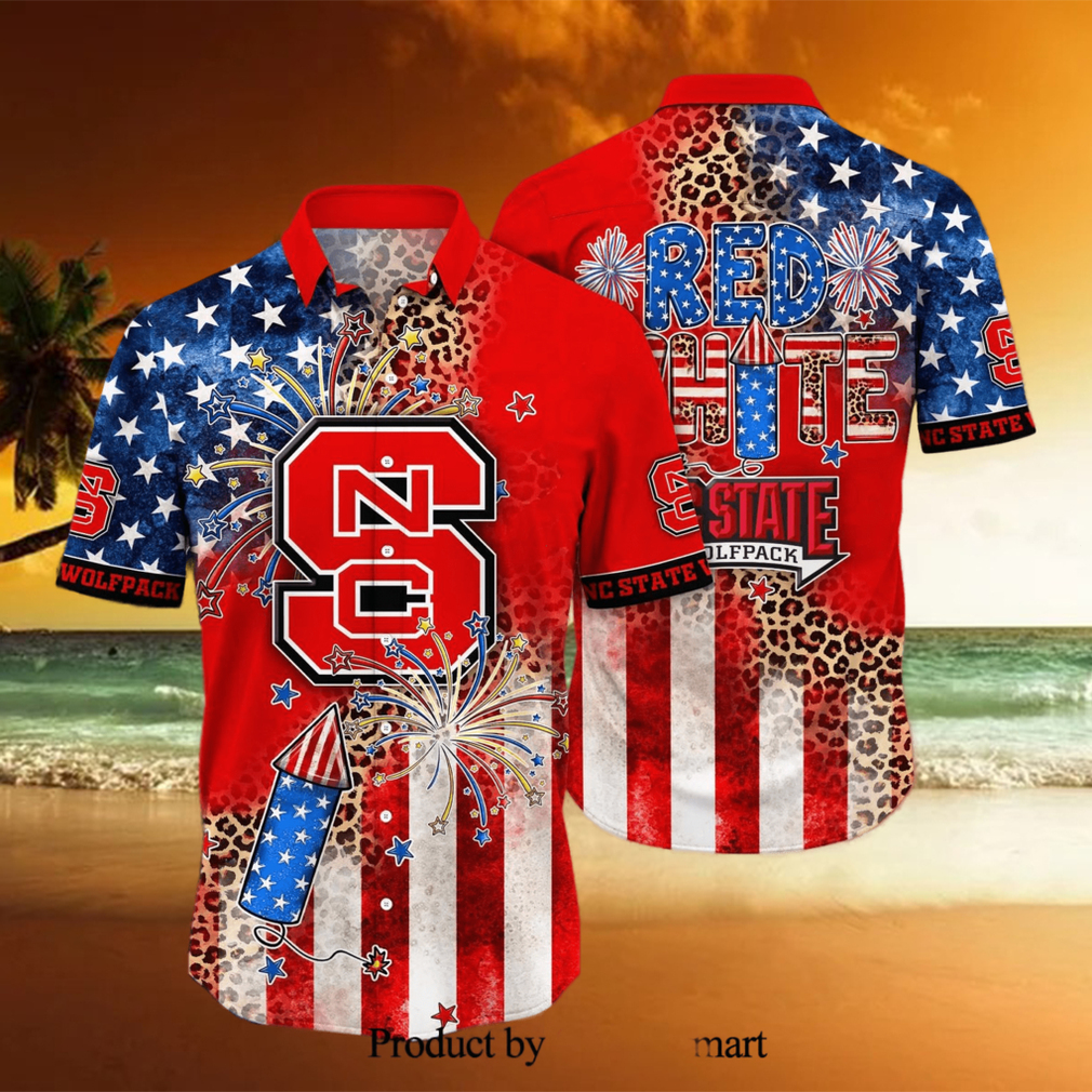 NC State Wolfpack NCAA Independence Day Unisex Hawaiian Shirt - Limotees