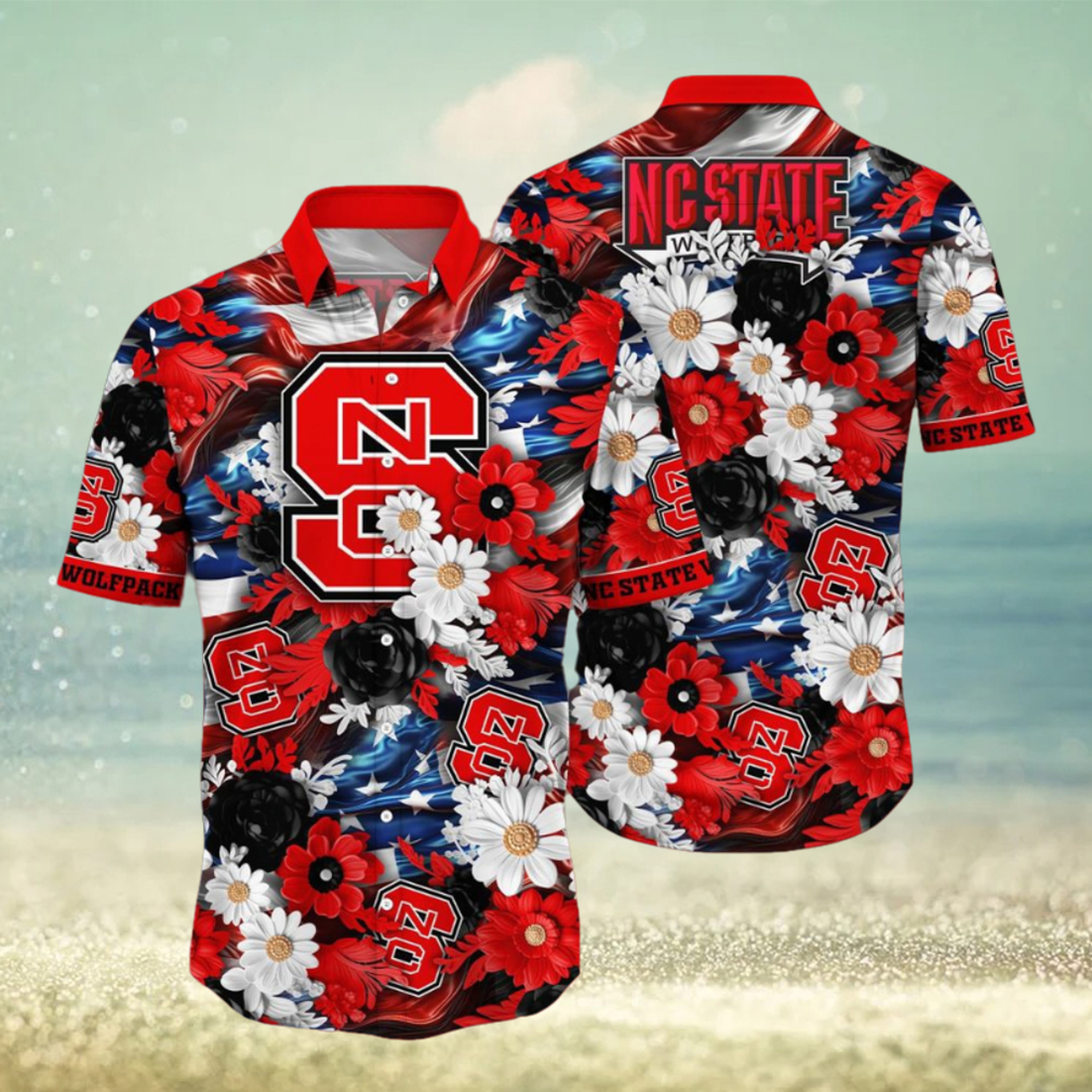 NC State Wolfpack NCAA3 Hawaii Shirt Independence Day - Limotees